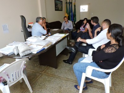 Reunião no Gab. do Prefeito