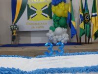 Corumbiara celebra 33 anos com bolo de mais de 30 metros