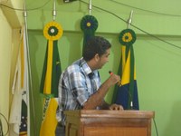 O Vereador Marcelo Indica a homenagem a um pioneiro do municipio
