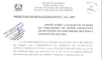 Projeto de Decreto nº 002/2019 pretende reduzir o número de vereadores na Câmara de Corumbiara